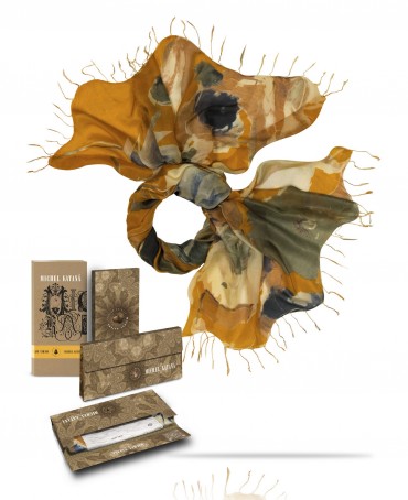 Палантин Женский S23-FLEUR.MODERNE/JAUNE